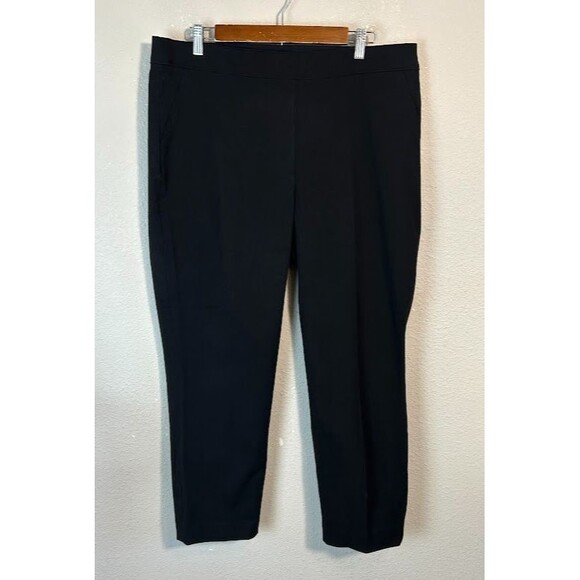 Spanx On The Go Ankle Slim Straight Pant Womens XL Black High Rise Stretch Shape - Picture 2 of 7